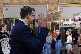 students strike for better climate protection in Prague, Pavel Cizinsky