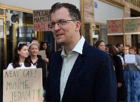 students strike for better climate protection in Prague, Pavel Cizinsky