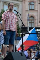 demonstration against PM Andrej Babis and for Justice Minister Marie Benesova's resignation in Brno