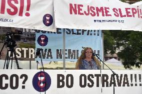 demonstration against PM Andrej Babis and for Justice Minister Marie Benesova's resignation in Ostrava