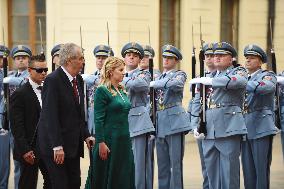 Zuzana Caputova, Milos Zeman