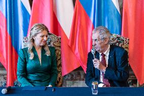Zuzana Caputova, Milos Zeman