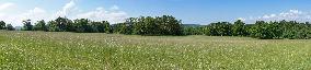 National Nature Reserve Certoryje in the White Carpathians, countryside, landscape, meadows, panorama