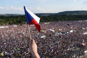The largest Czech mass demonstration since 1989
