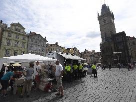 Renewal of Marian column starts in Prague centre