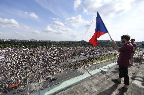 The largest Czech mass demonstration since 1989