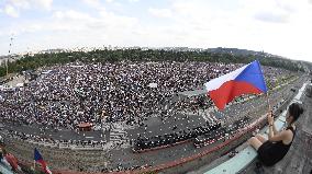 The largest Czech mass demonstration since 1989