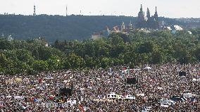 The largest Czech mass demonstration since 1989