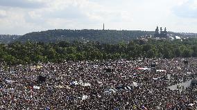 The largest Czech mass demonstration since 1989