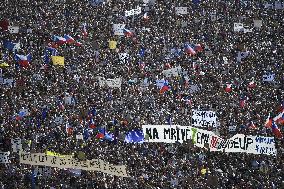 The largest Czech mass demonstration since 1989