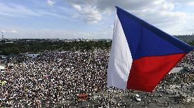 The largest Czech mass demonstration since 1989