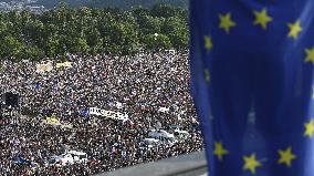 The largest Czech mass demonstration since 1989