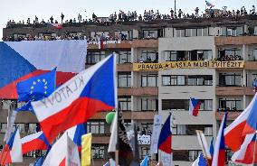 The largest Czech mass demonstration since 1989