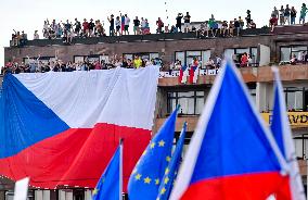 The largest Czech mass demonstration since 1989