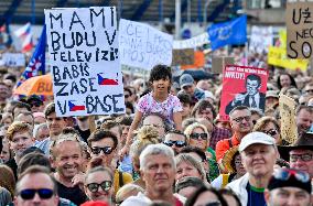 The largest Czech mass demonstration since 1989