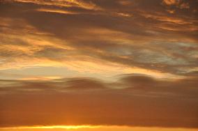 Evening sky, cloud