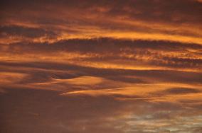 Evening sky, cloud