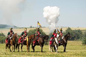 historical reenactment of the Battle of Koniggratz from 1866