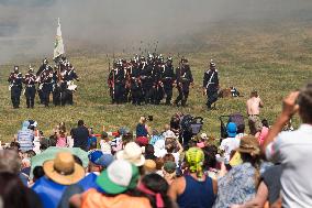 historical reenactment of the Battle of Koniggratz from 1866