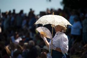 historical reenactment of the Battle of Koniggratz from 1866