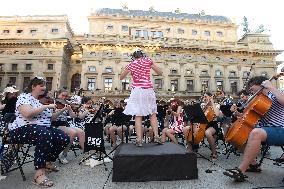 Police Symphony Orchestra, Vaclav Havel Square (National Theatre piazzetta)