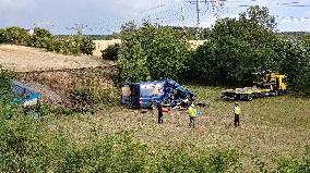 one dies, another seven injured in collision of van with train in Czech Republic