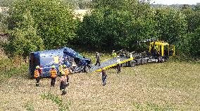 one dies, another seven injured in collision of van with train in Czech Republic