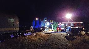 one dies, another seven injured in collision of van with train in Czech Republic