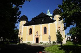 Horni Blatna, St Lawrence Church, Erzgebirge/Krusnohori (Ore Mountain) Mining Region