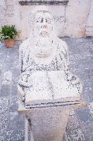 Hvar old town, Saint Benedict statue