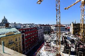 The Flow Building, construction site