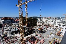 The Flow Building, construction site