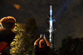 Prague video mapping to mark first Moon landing 50th anniversary