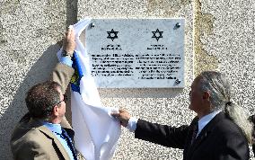 DANIEL MERON, unveiling memorial plaque David Meisel