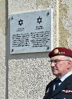 Unveiling memorial plaque David Meisel