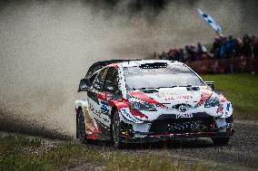 Ott Tanak, Martin Jarveoja, Toyota Yaris WRC, WRC Rally Finland 2019
