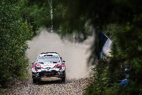 Ott Tanak, Martin Jarveoja, Toyota Yaris WRC, WRC Rally Finland 2019