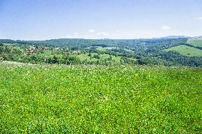 Zitkova Moravian Kopanice countryside, landscape, meadows