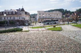 Post office, Dr. Veseleho street, Luhacovice