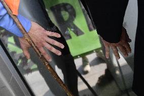 protesters blocking Czech Environment Ministry over climate