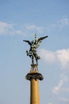 Cechuv bridge, Prague, statue, detail