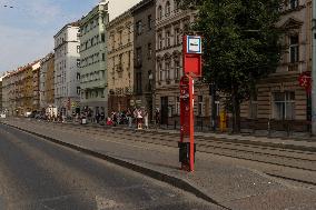 Seifert street, tram station Husinecka, Prague