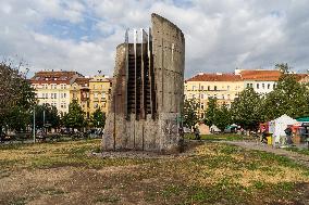 The metro ventilation system on Jiriho z Podebrad square, Prague, Vinohrady, ventilation, object