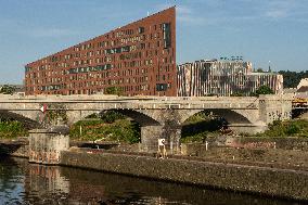 Negrelli's viaduct, Prague, reconstruction, railway, transport, Karlin, Holesovice