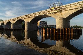 Negrelli's viaduct, Prague, reconstruction, railway, transport, Karlin, Holesovice