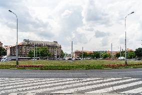 Victory square in Dejvice district, Prague