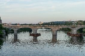 Negrelli's viaduct, Prague, reconstruction, railway, transport, Karlin, Holesovice