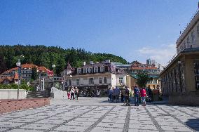 Post office, Dr. Veseleho street, Luhacovice Spa