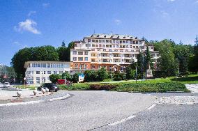 Hotel Palace, Luhanka travel agency office, Luhacovice Spa