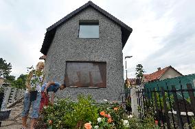 birthplace of Jan Palach, reconstruction, rebuilding to the memorial